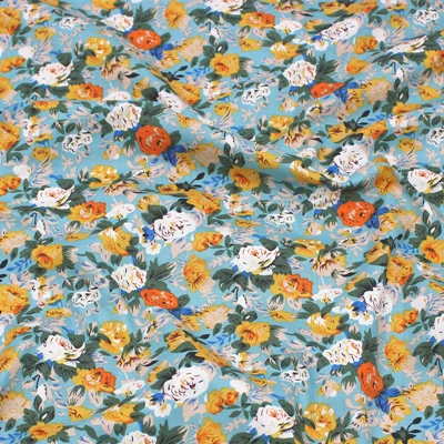 145x50cm Cotton poplin Printing Fabric Pastoral making Suit Dress Garment Material Handmade DIY Cloth
