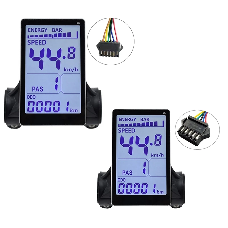 

M5 Electric Bike LCD Display Meter 24V 36V 48V 60V E Scooter LCD Panel Screen For Mountain Electric Bike