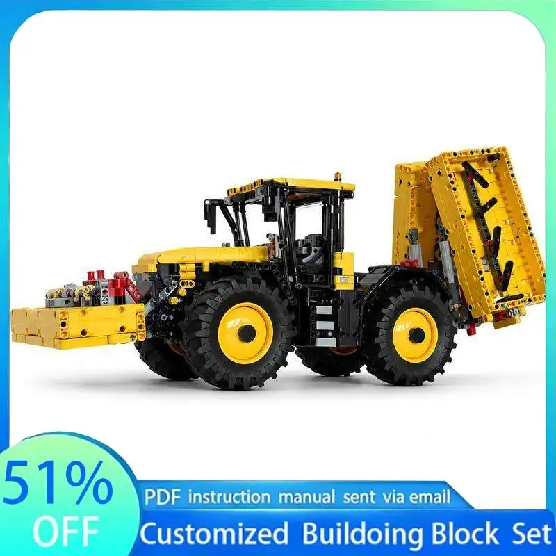 1991 PCS Rear Mower MOC Model Building Blocks Farm Machine DIY Assembly Toy Creative Puzzle Education Collection GiftS For Boys