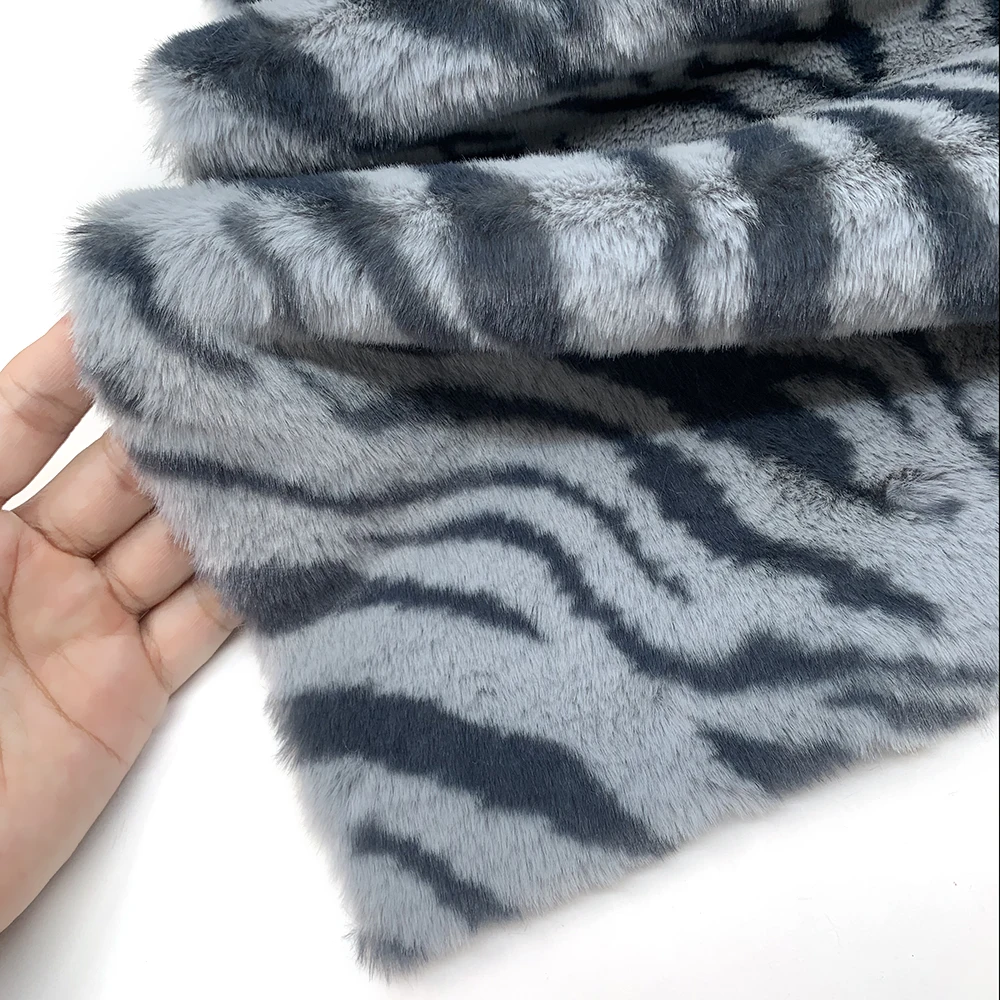 25*45cm Vintage Leopard Tiger Artificial Fur Fabric For Handmade Craft Clothing Bag Hair Accessories DIY Quilting Materials