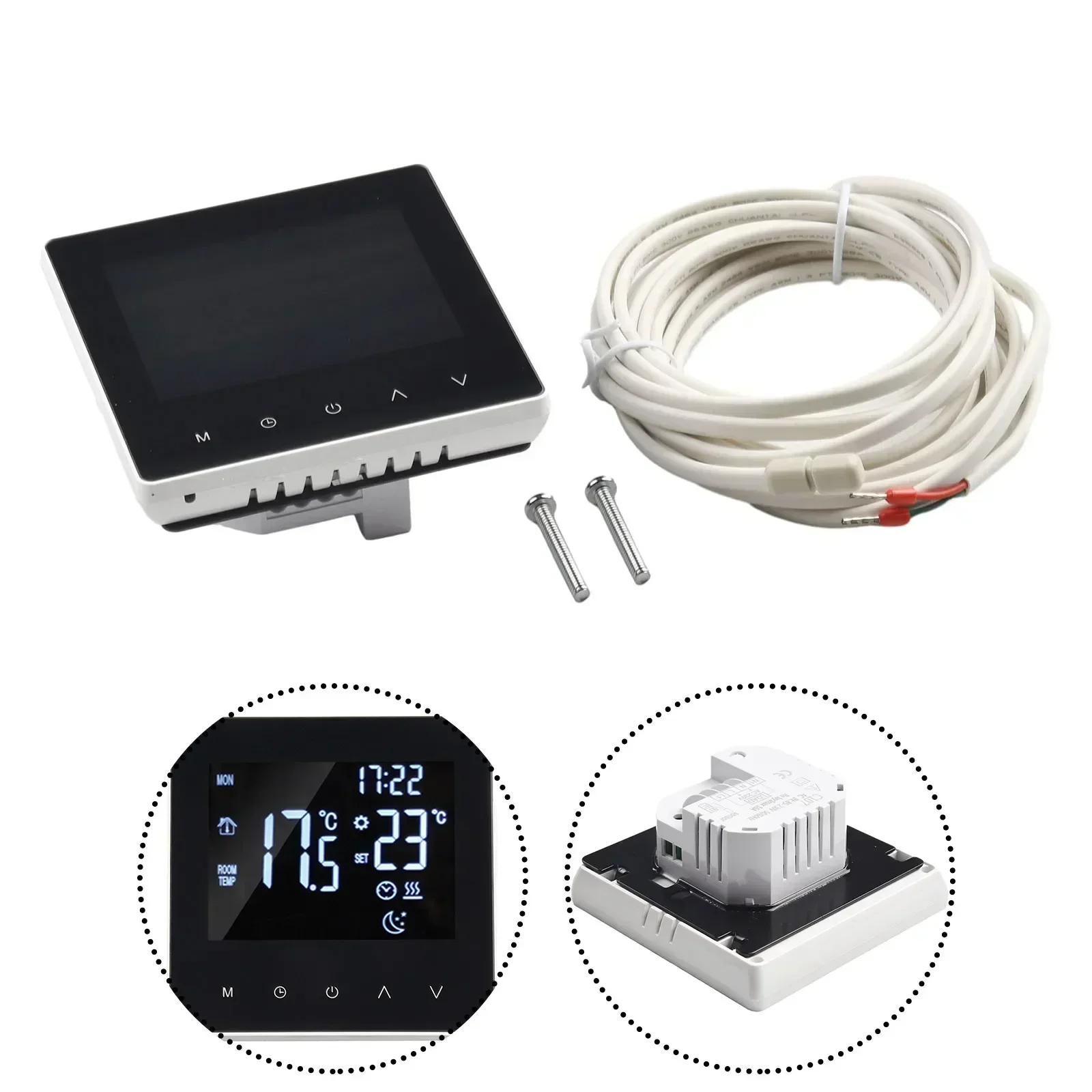 Smart Thermostat Digital Programmable Wifi Wireless Home Floor Heating Room Temperature Sensor App Control Home Life