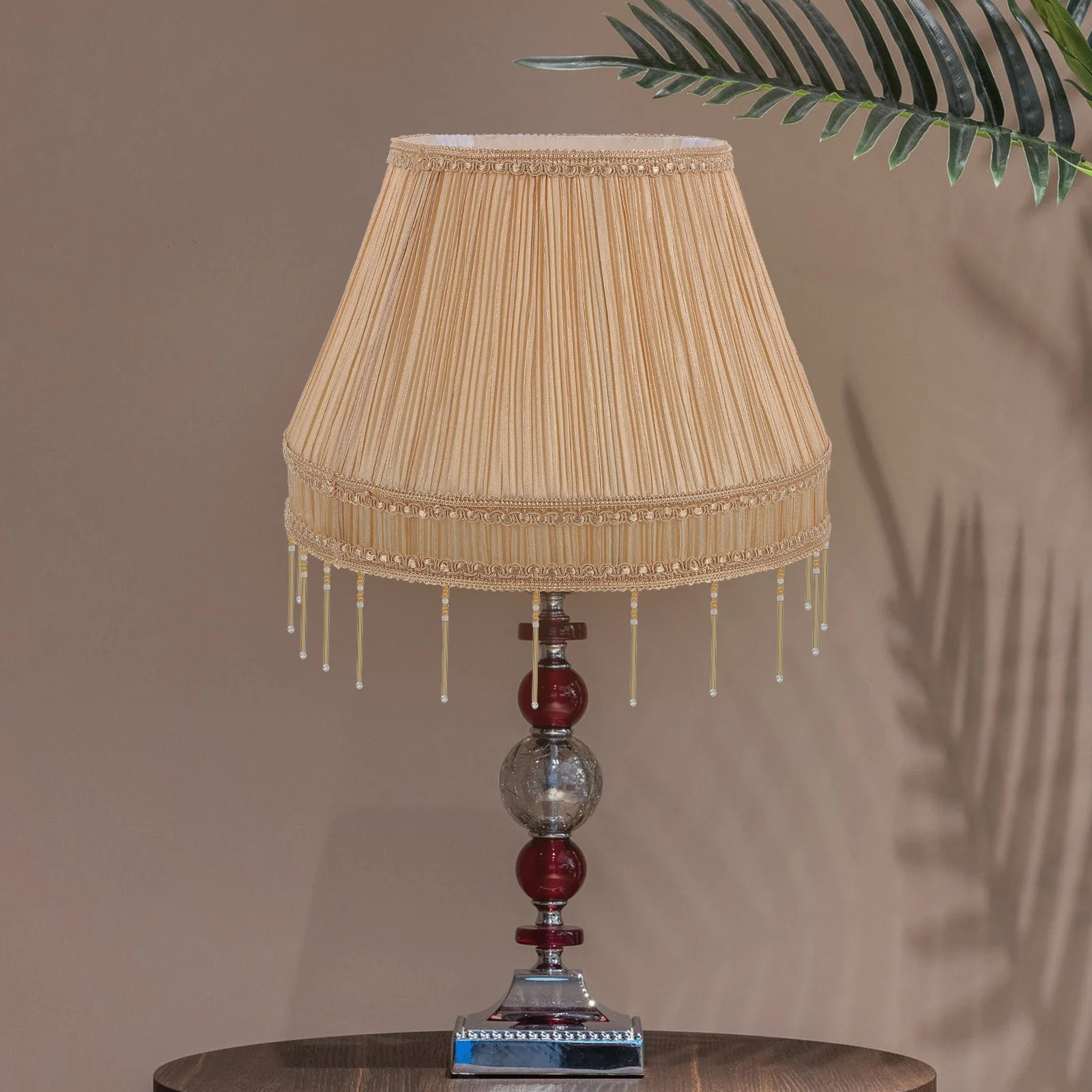 

1Pcs Simple Cloth Art Lampshade Easy Install Versatile Light Cover for Bedroom Living Room Study Office Hotel Decor