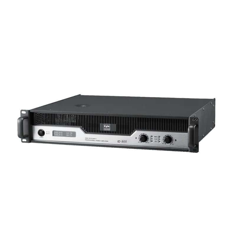 2U audio power professional  2 channel 800W amplifier  for full range speaker  karaoke conference