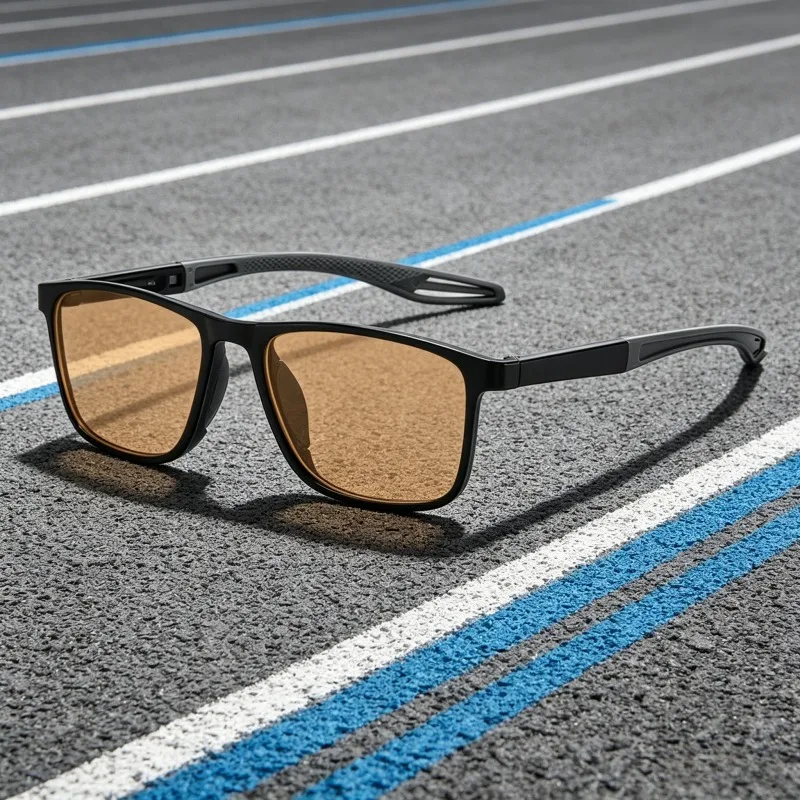 

New Square Framed Anti-Blue Light Glasses Ultra-Lightweight Outdoor Sports UV-Protective Sunglasses Eye Protection Eyewear