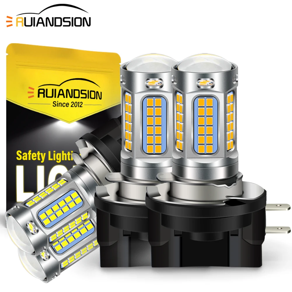 

RUIANDSION 2pcs Fog Lights For Lens H8B H9B H11B LED Car Headlight Fog Bulb ATV UTV Off Road Auxiliary Lights 6500K Bulb 10-30V