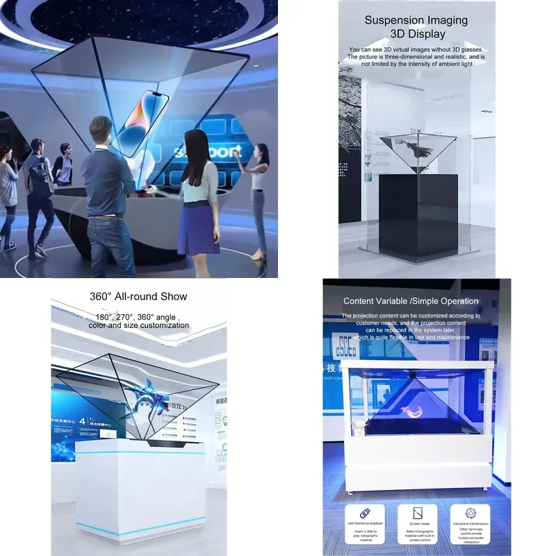 Transform your retail space with our 75-inch Cylindrical Hologram Display, designed specifically for businesses seeking to