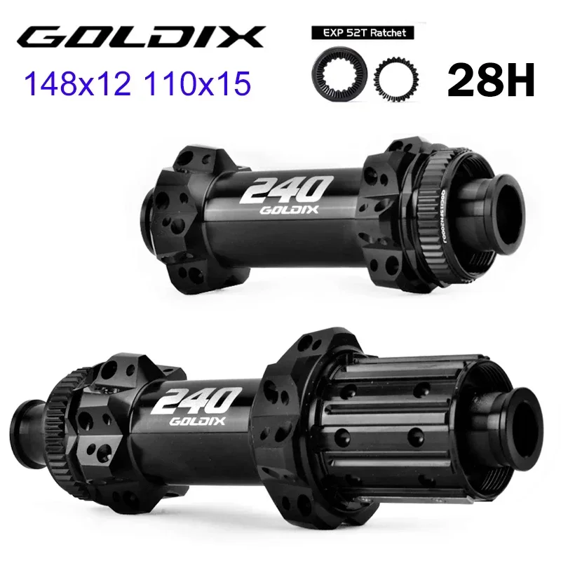 

GOLDIX M240 BOOST central lock28H EXP52T ratchet mountain bike hub suitable for SHIMANO and SRAM 11/12 speed bicycle accessories