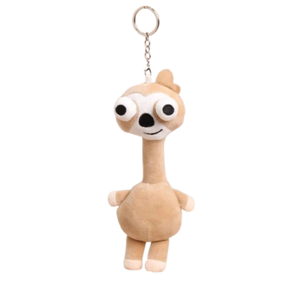 Funny Design Chicken Keychain White Color Cute Style Giraffe Bag Pendant Creative Gift 20CM Pink Pig Pendant
