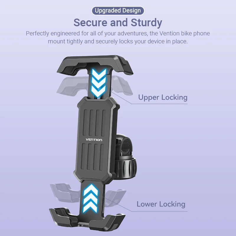 Велосипедное крепление для телефона Vention с ручкой, велосипедный держатель для телефона для мотоцикла, универсальное крепление для мобильного телефона для руля телефона 4,7 "-6,9"