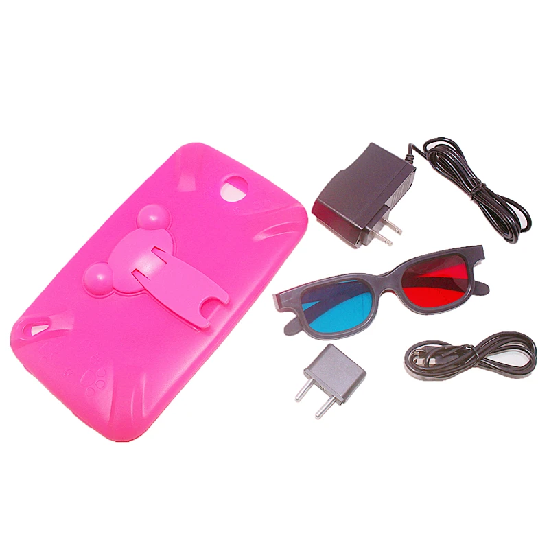 7 INCH E98 Tablet PC Met Silicon Bracket Case Android 10.0 KID Gift 1GBRAM + 16G ROM Dual Camera