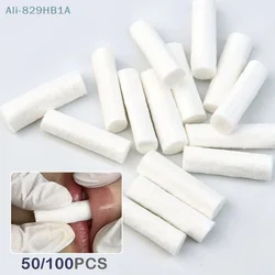 Lip Embroidery Blush Recovery Tools, Tattoo Skin Stretching, Cotton Stick com caixa, maquiagem semi-permanente, descartável, 50 pcs, 100pcs