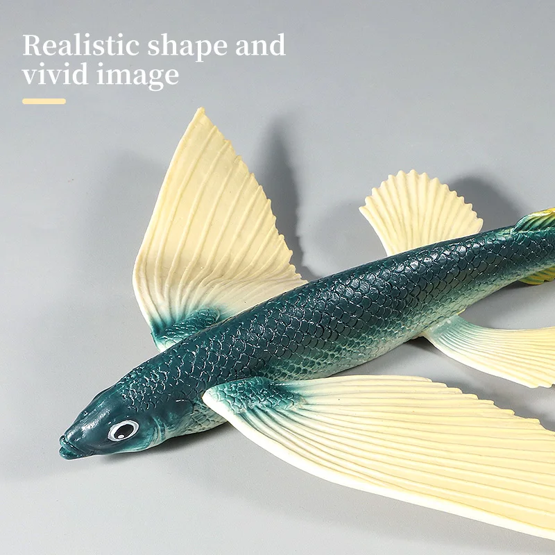 Ocean Marine Animal Underwater World Flying Fish Set Actiefiguren - Sea Life Educatief speelgoed voor kinderen PVC-model