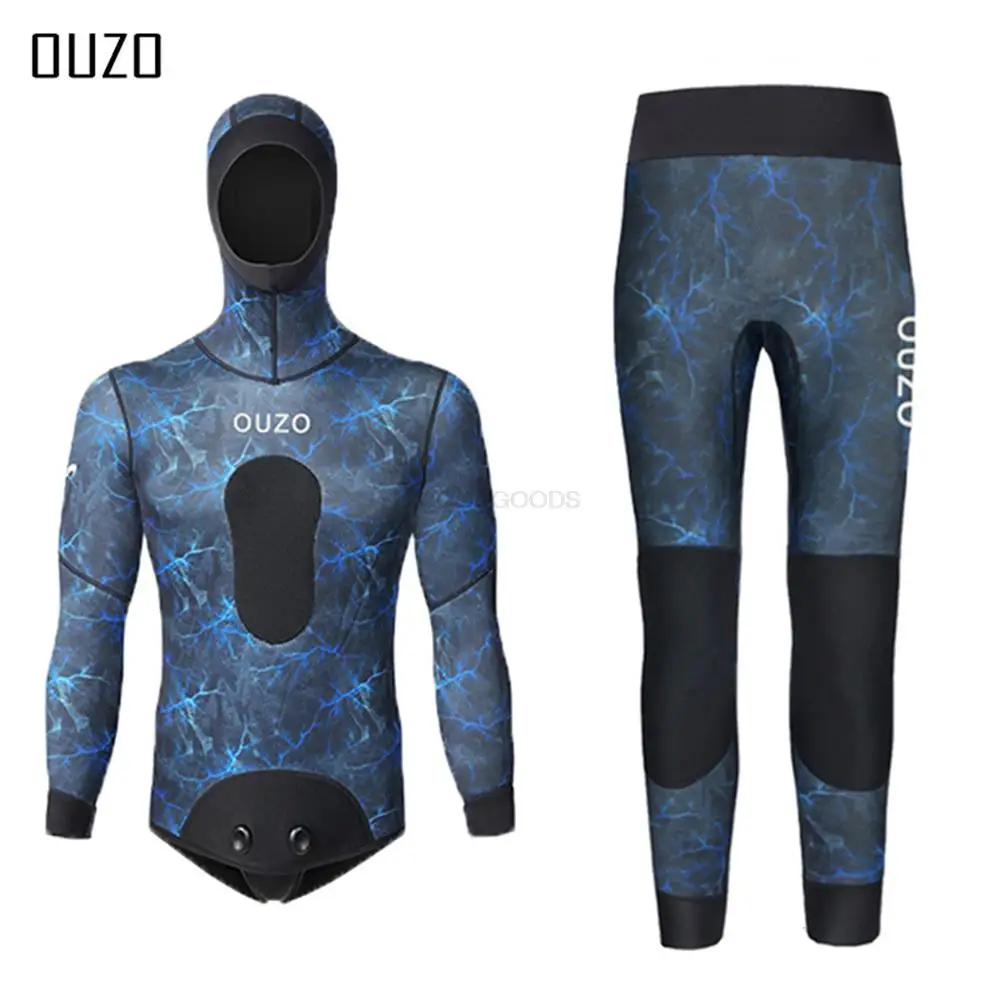 1.5MM Men WetSuit Neoprene Wear Long Sleeves Resistant Suits Surf Scuba Diving Suit Fishing Spearfinhing Kitesurf WetSuit