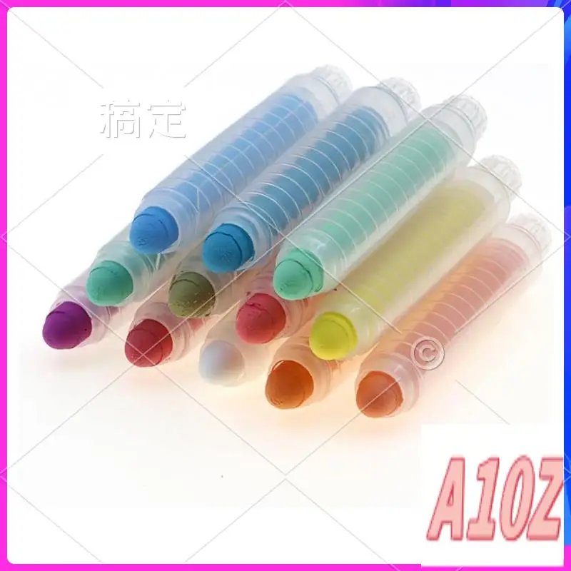 0Z-12PCS Dust-Free Chalk With Holder The Best Art Tool For Blackboard Kids Children Drawing Writing For Teachers Students