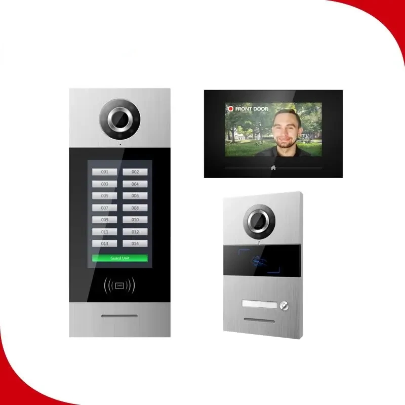 Smart Intercom System Verified by Europe Market Intercom 2 Wires System Door Entry System Video Door Phone