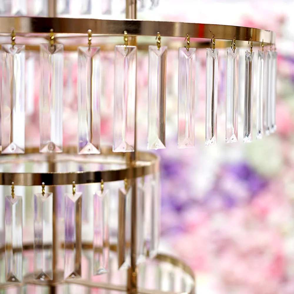 Iron Acrylic Flower Rack Gold Arch Stand Modern Office Home Furniture Children's Playroom Storage Toy Display Wedding