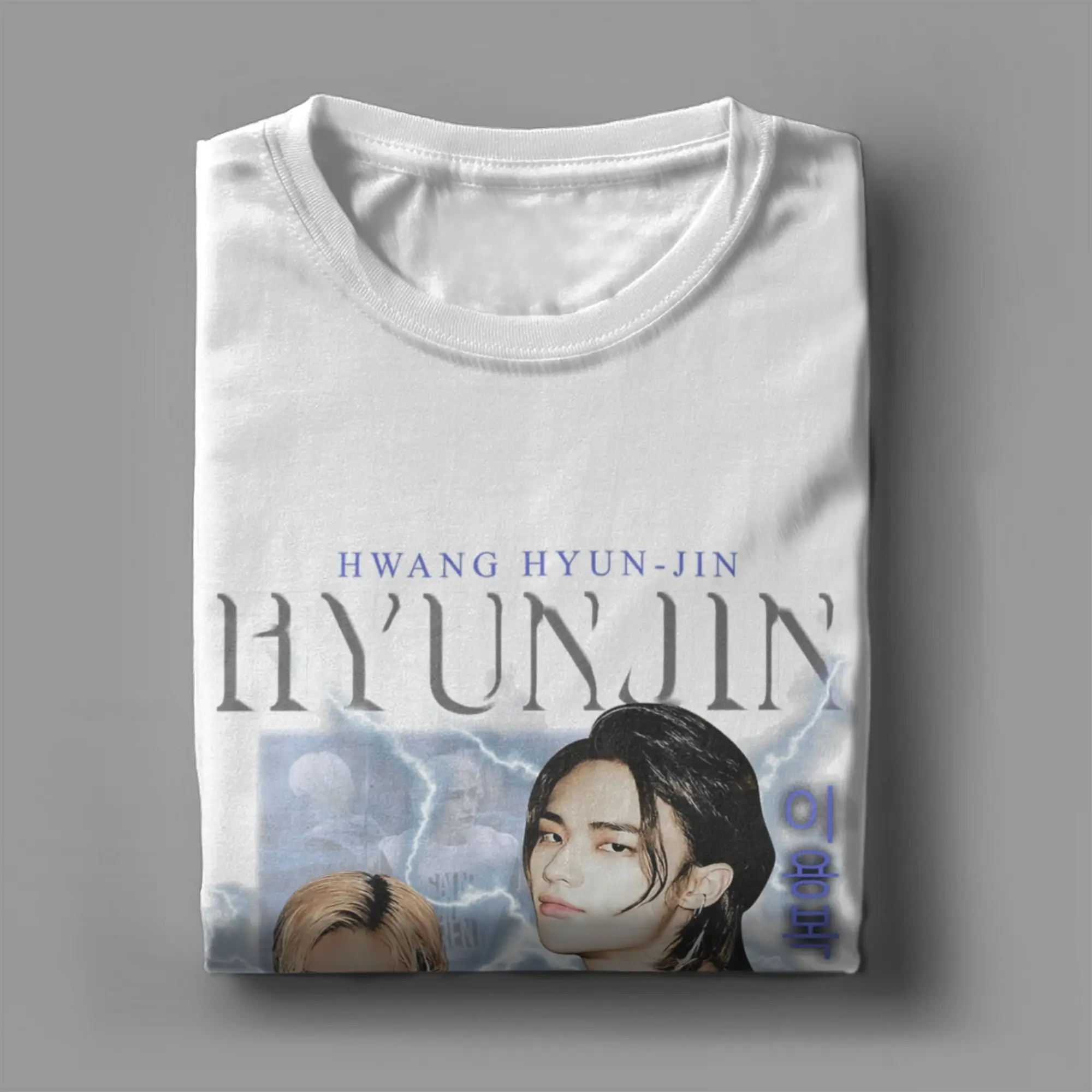 HyunJin Tシャツ メンズ 純綿 ヴィンテージ Tシャツ ラウンドネック Tシャツ 半袖 トップス ギフトアイデア