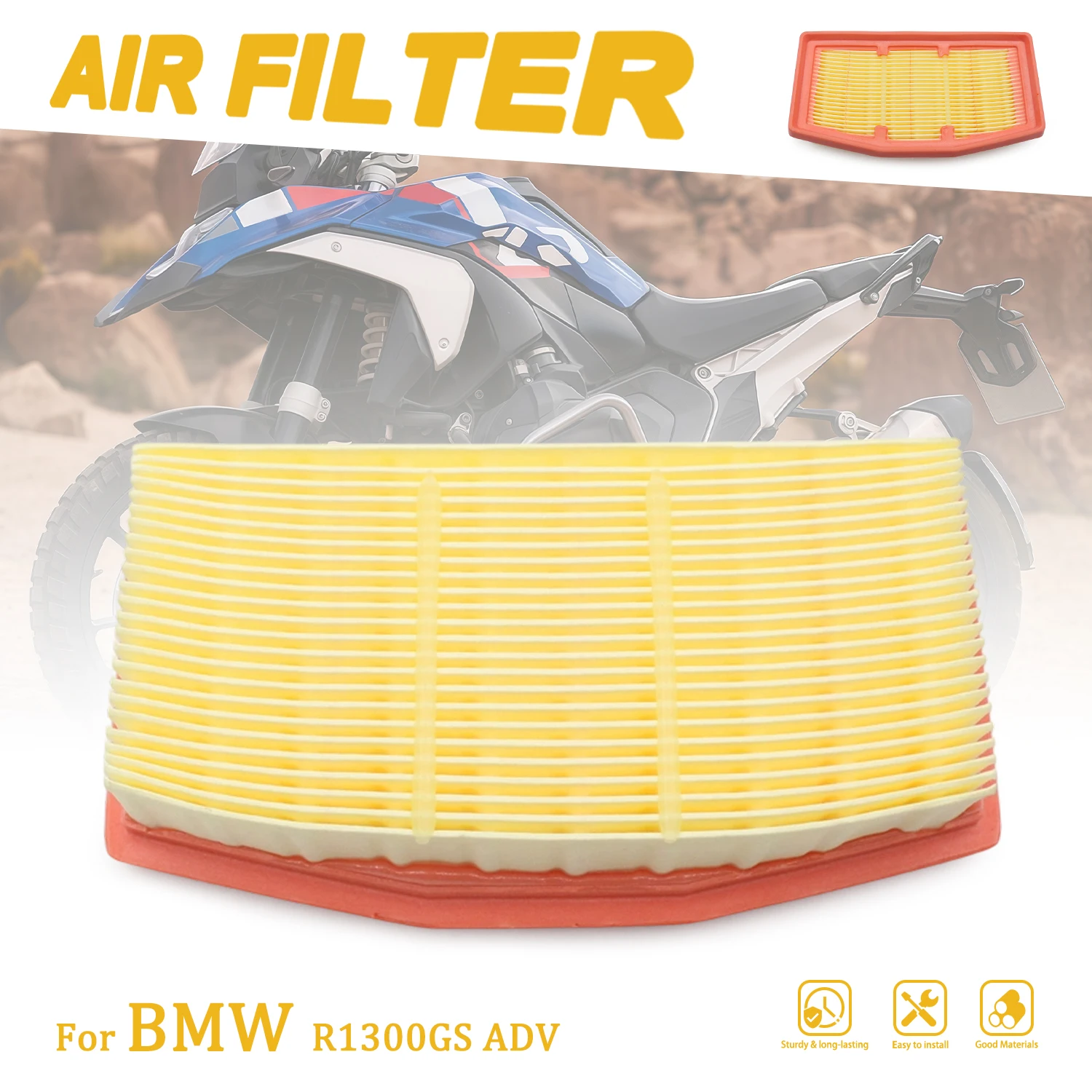 For BMW R1300GS ADV R 1300 GS Adventure 2024-2025 Motorcycle Engine Air Filter Air Intake Cleaner