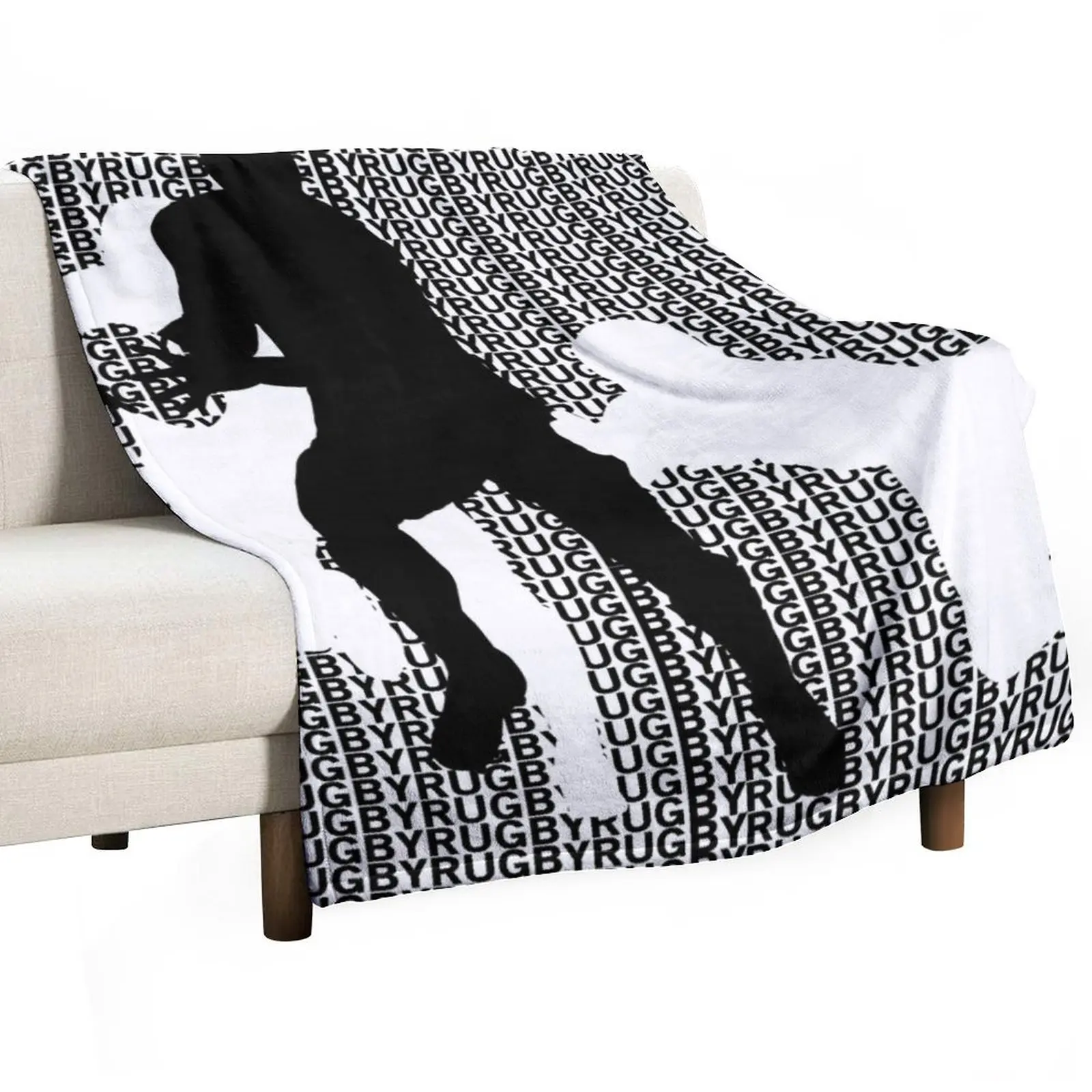 

Rugby Tackle 2 Throw Blanket Luxury St Quilt Single Shaggy Blankets