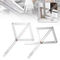 Aluminum Alloy Angle Protractor Premium Corner Angle Finder with Scales for Carpenters Woodworking