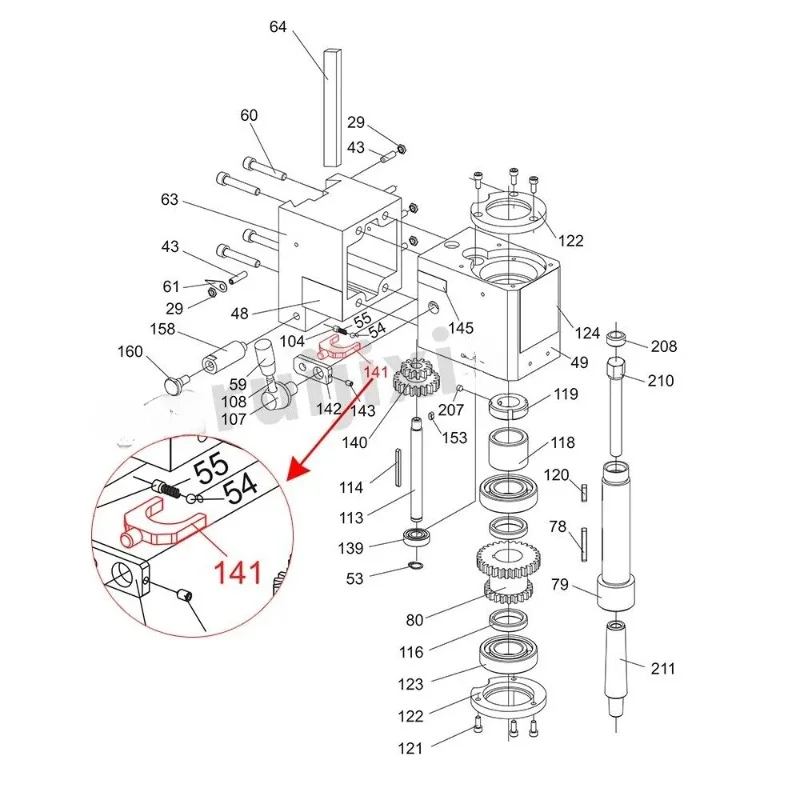 Mini Mill High-Low Shifting Fork for Lathe accessories X2/X2L/ G8689/CX605/JET JMD-1L LC2A0211A