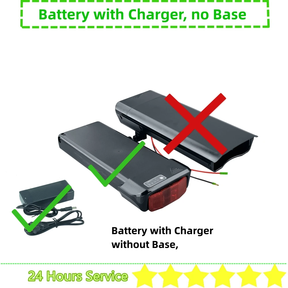 Achter Ebike Batterij 36V 10Ah 10.4Ah 14Ah 24V Bagagedrager Mount voor Zündapp Z802 Zundapp Z802 Hiper motor vouw x1 E-bike