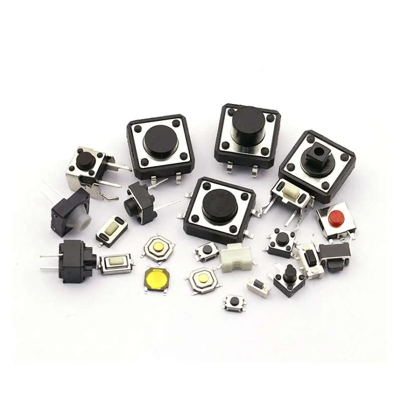 125pcs 25 Types Assorted Micro Switch Push Button Tact Touch Switches SMD DIP Reset Mini Leaf Switch 2*4 3*6 4*4 6*6 Diy Kit