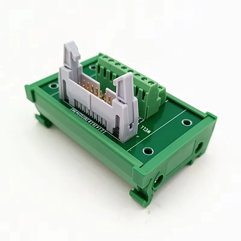 DIN Rail Mount IDC16 2x5Pins 0.1