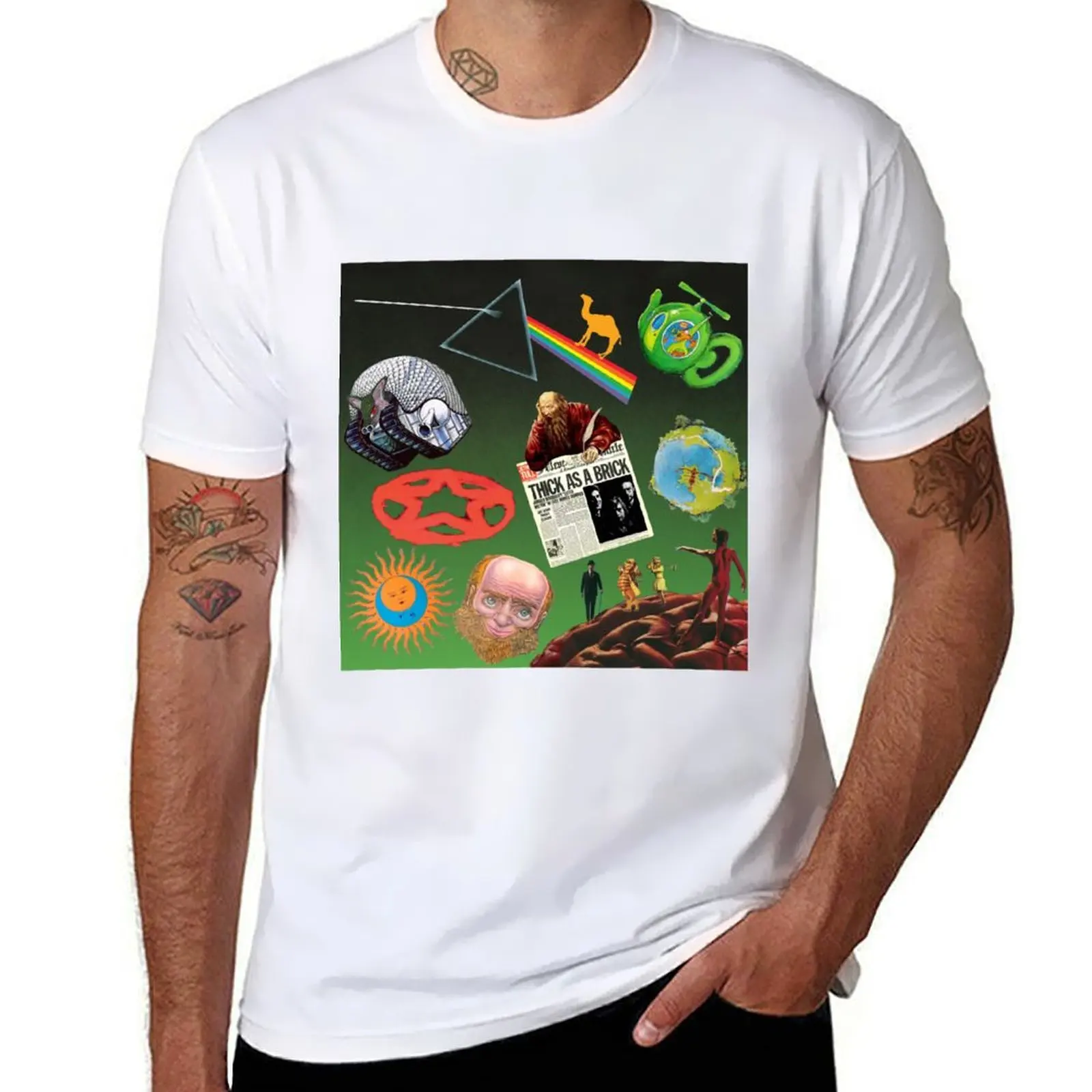Prog Logo Cover T-Shirt Sports Casual Breathable Tee Shirt