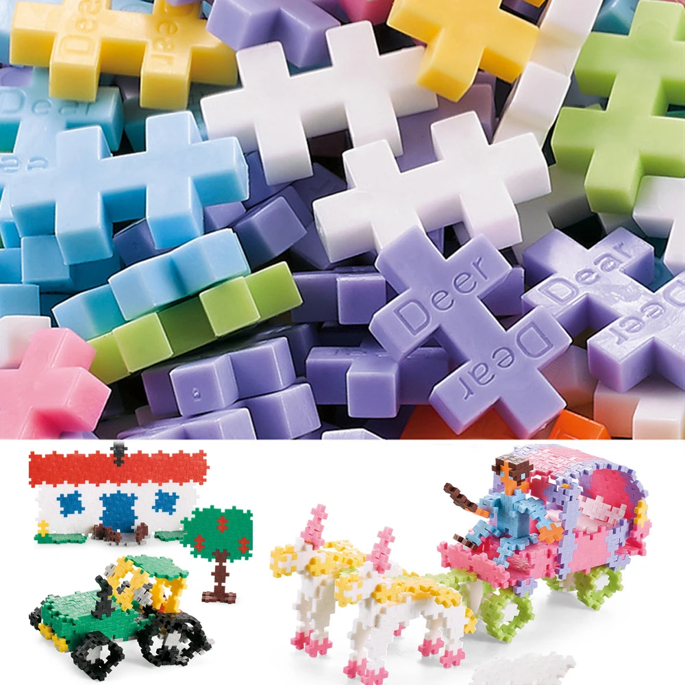 500 Pieces DIY Creative Building Blocks Bulk Plus Block Sets City Classic Bricks Assembly Educational Toys for Children