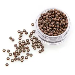 1000Pcs Nano Rings Silicone Beads for Nano Tip Nano Ring Human Hair Extensions 5 Color Optional