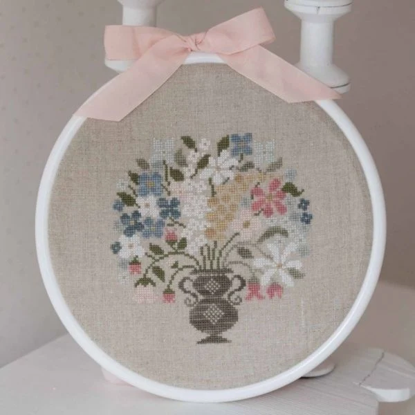 Chinese Cross-Stitch Kits for Embroidery Needlework, Simple Flower, DIY Sets, 26-26, 16CT, 14CT, 18CT