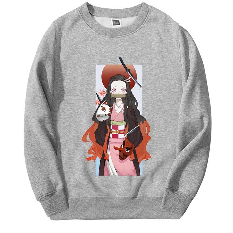 2024 Demon Slayer Hot Japan Anime Hoodies Men Women Nezuko Girl Manga Graphic Sweatshirt Fleece Fleece Oversize Hoody Clothes