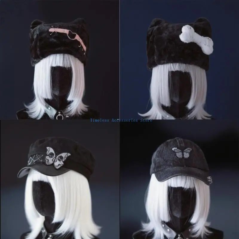 97QE قبعة الرسام العصرية المتضخم قبعة أنيقة على الموضة قبعة البريطانية للمواعدة التصوير الفوتوغرافي سائقة أجرة الرأس أغطية الرأس #2