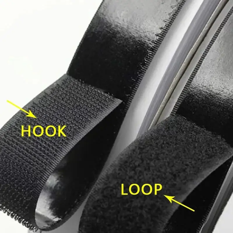 50mm Strong Self Adhesive Hook and Loop Fastener Tape Magic Strip Sticker Industrial Strength Sticky Strap DIY Craft Accessories