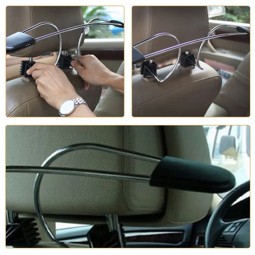 

Car Hanger For Clothes Heavy Duty Vehicle Backseat Coat Rack Suit Shirt Storage Headrest Clothes Hanger Automotive