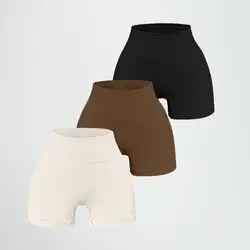 Pantalones cortos deportivos para mujer, Shorts ajustados de alta elasticidad para entrenamiento, Yoga, correr, verano, 2024