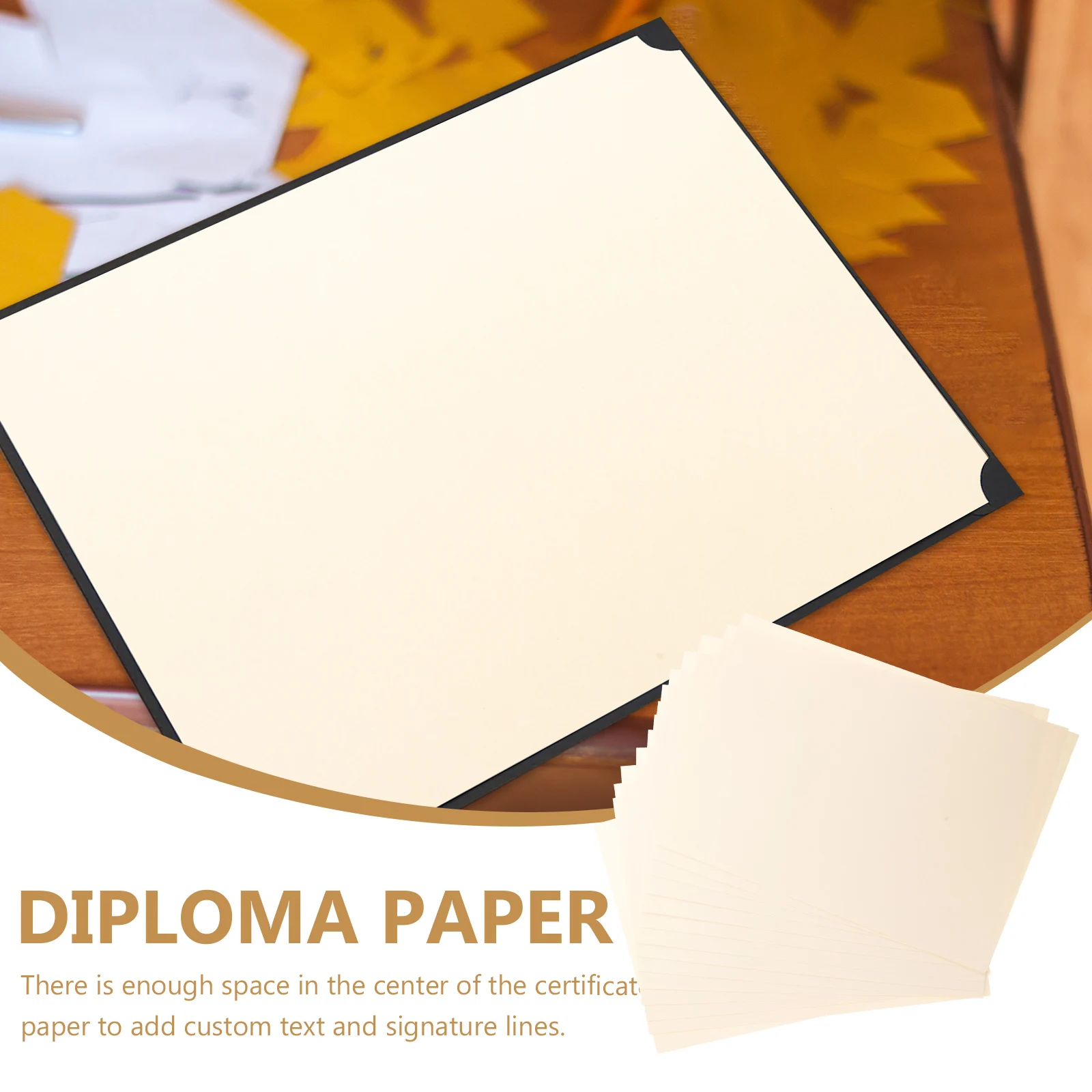 10 Pcs Blank Honor Certificate Paper A4 Size Printable Writable Diploma Inner Core Paper for Awards Graduation