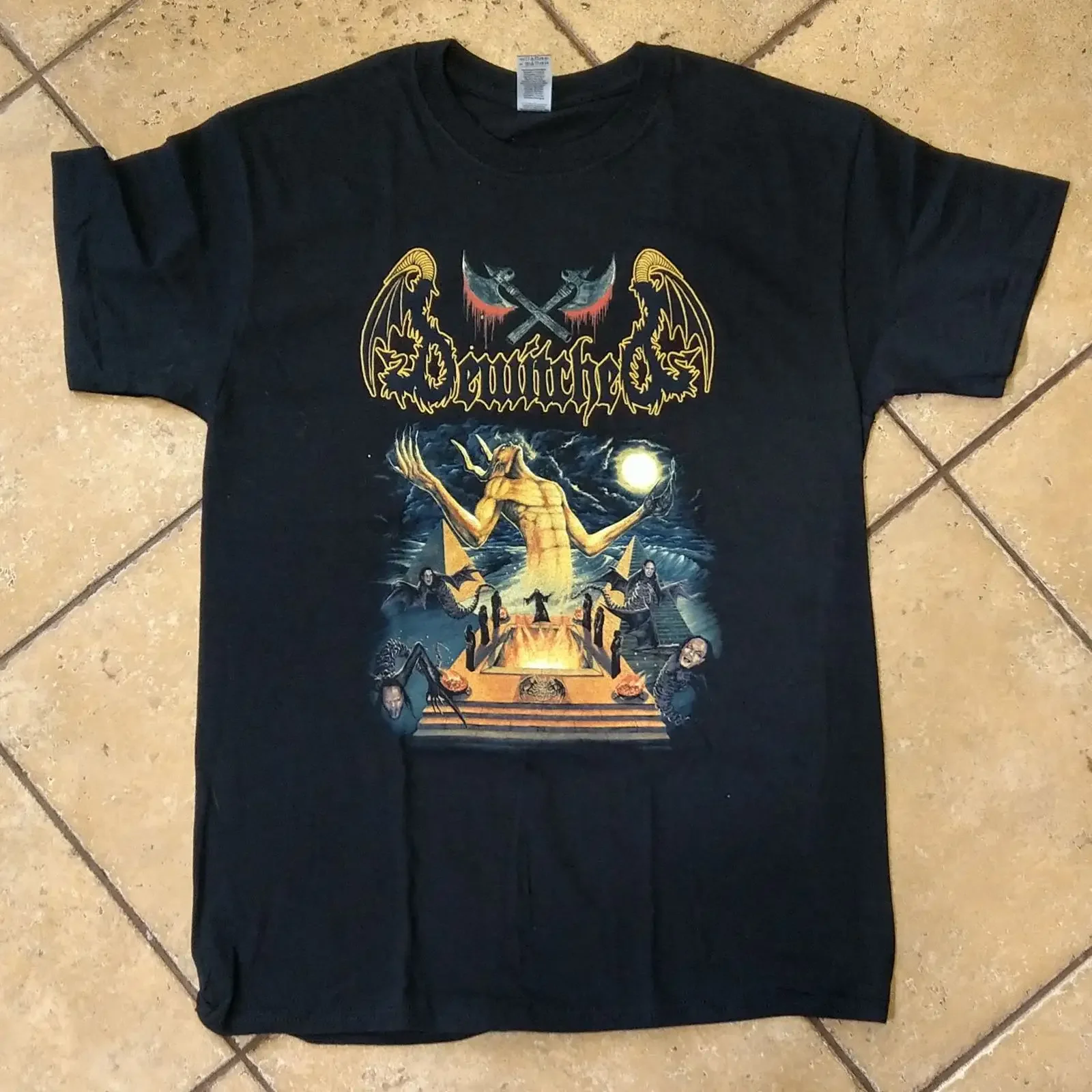 BEWITCHED Rise Of The Antichrist T Shirt Osmose Official vintage Washed designer clothes Slightly graphic Versatile Unisex