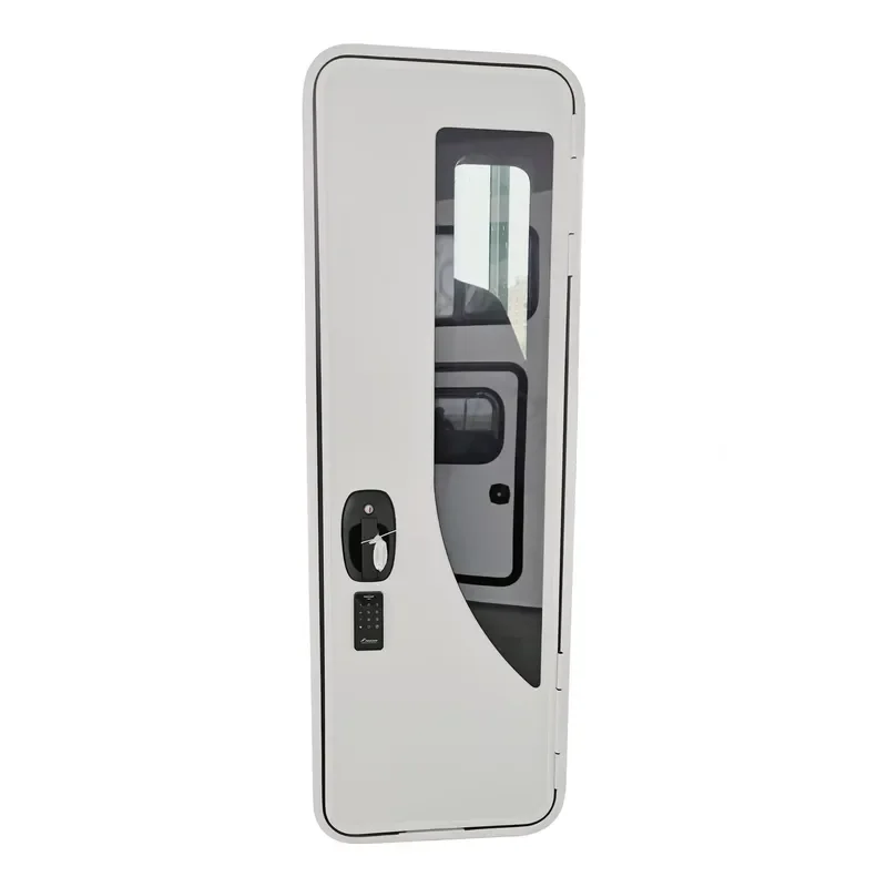 Double-point Lock RV Motorhome Caravan Door with Fly Screen and Password Control for TONGFA Aluminum Alloy Frame for 2025 view 2