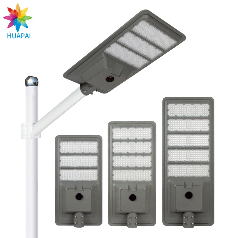 

High Power Day And Night Sensor IP65 Smd Die-casting Aluminum 300w 400w 500w All In One Led Solar Street Light