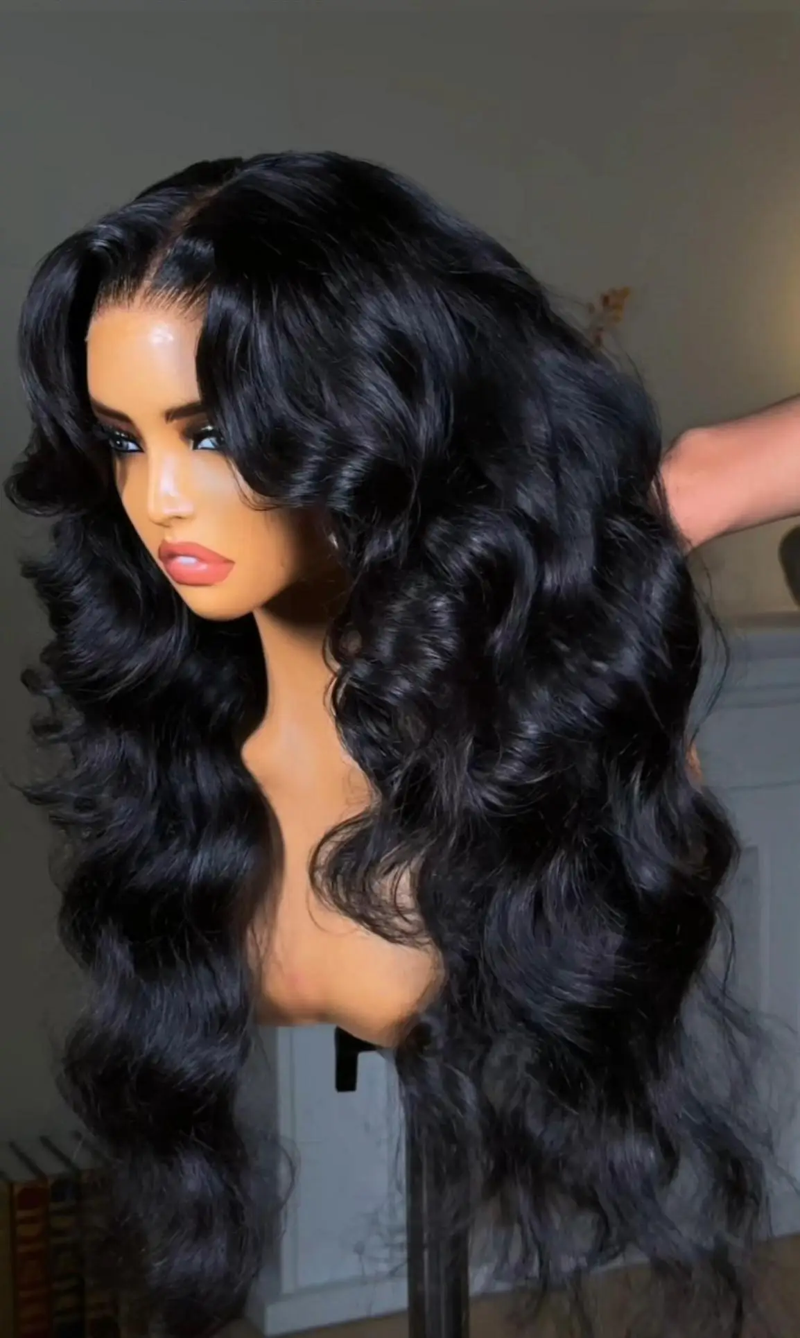40inch 13x6 Body Wave Lace Front Wigs Human Hair Wig 13x4 Pre Plucked Human Hair Wigs 250 Density  Body Wave Wigs  5x5 Ready to Go HD Lace Glueless Wigs for Women Natural Black Brazilian