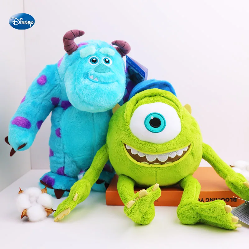 

30cm Disney Monsters University Plush Toy Mike Wazowski & Sullivan Dolls Kawaii Monster Inc Stuffed Animals Set For Boys Gift