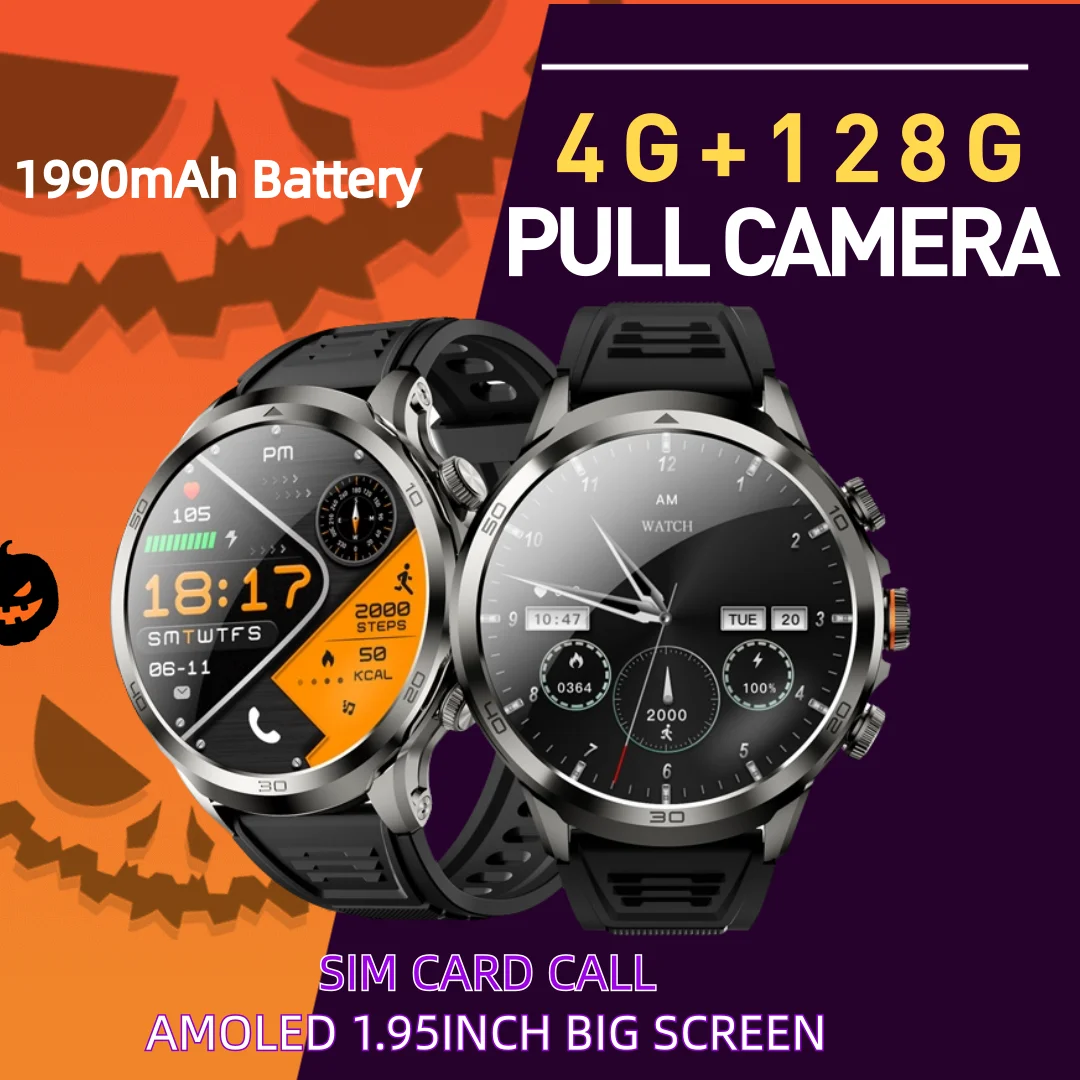 

Smart watch H19pro AMOLED HD power-saving screen 128G Memory card 1990mAh Pull Camera 1.95'' HD full screen 120Hz brush screen