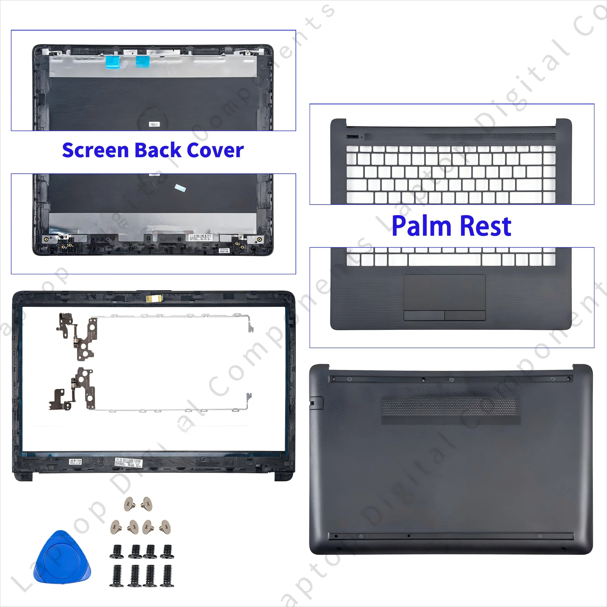 

Новый чехол для 240 G7 245 G7 14-CK 14-CM 14Q-CS TPN-I131, пластиковая задняя крышка ЖК-дисплея, передняя панель, упор для рук, замена нижней части