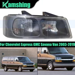 Car Front Bumper Headlight For Chevrolet Express GMC Savana Van 2003-2019 Headlamp Head Lamp Head Light Without Bulb