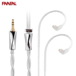 FAAEAL Earphone Cable QDC/S/C/0.78mm Pin 3.5mm/4.4mm Headphone Wire For KZ Castor ZSN PRO TRN Conch TANGZU WANER SG BLON BL03