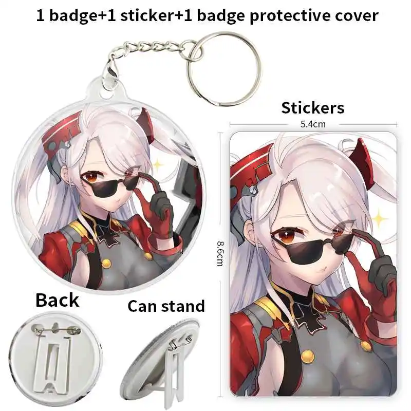 PiEg AzurLane Game Anime Character Badge Brooch anchor Peripherals Pininsignias personalizables CartoonCute Clothes Lover