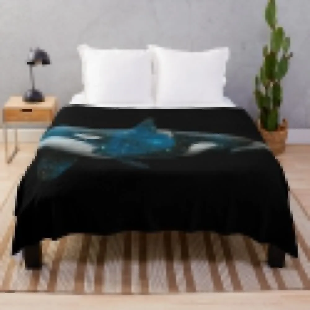 

Galaxy Orca Throw Blanket Flannel Vintage Hairys Blankets