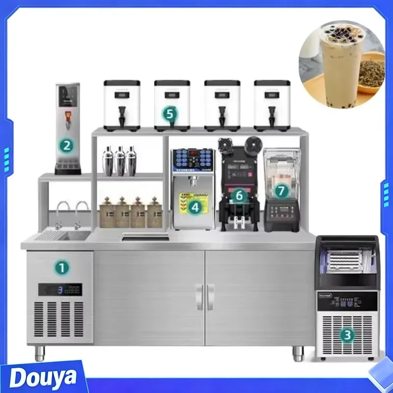 Frozen Milk Counter Customize Drink Station Cocktail Working Station Bubble Machine Cheap Price with Stainless Steel